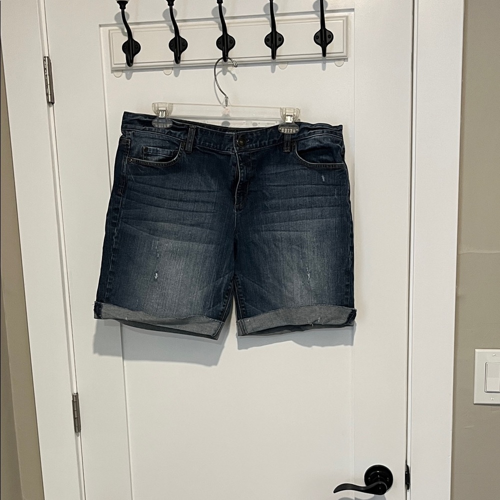 LOFT Dark Blue Jean Shorts